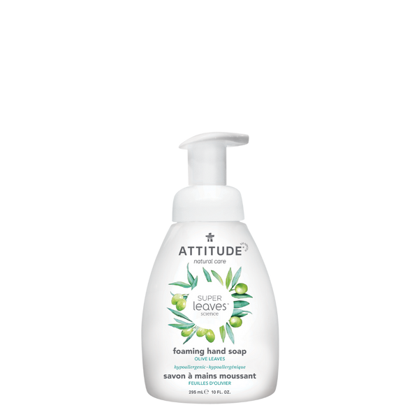 Super leave: Foaming Hand Soap- Olive Leaves 10 FL. OZ. (295 mL)