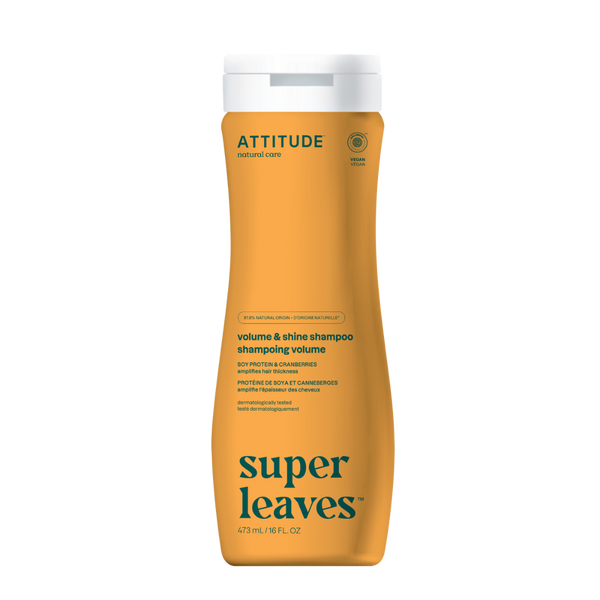 Super leaves: Shampoo Volume & Shine- Amplifies hair thickness 16 FL. OZ. (473mL)