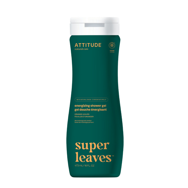 Super leaves: Shower Gel Energizing- Orange Leaves 16 FL. OZ. (473mL)